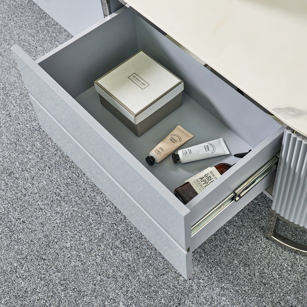 [방문설치] 애슐리 세라믹 스테인레스 거실장 2200x400x470mm, 스카이블루