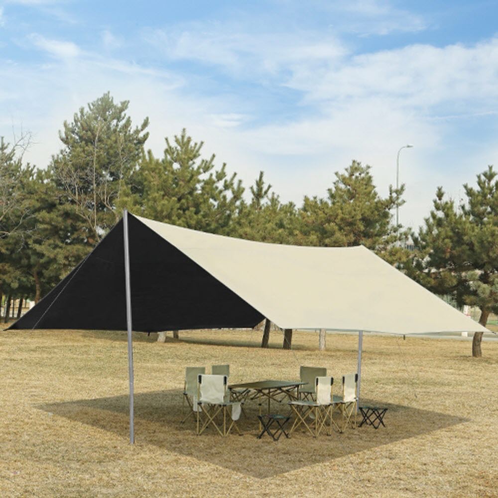 사갓 타프 삿갓 실타프 심지 타푸 렉타 쉘 차광막 그늘막 백패킹 4m x 3m