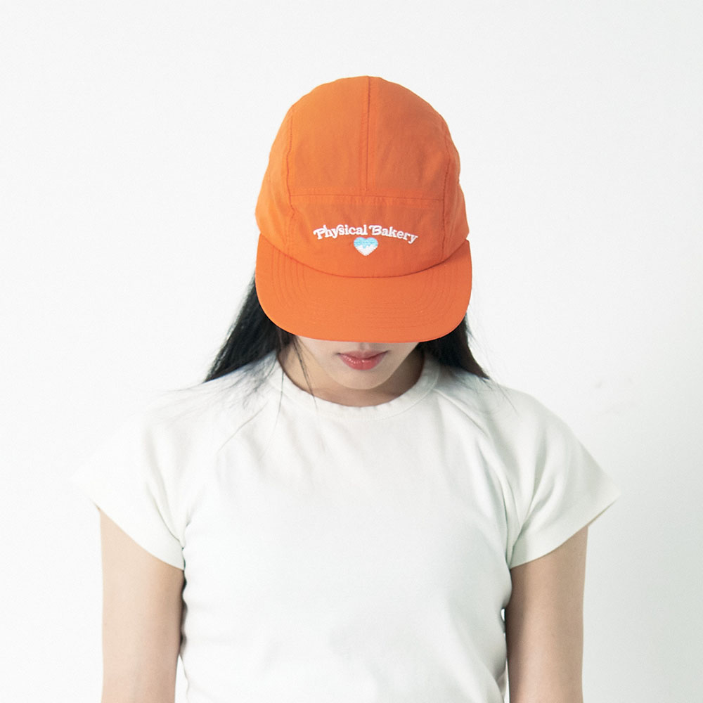 피지컬베이커리 홀리데이 나일론 캡 캠프 러닝 하트 퀵드라이 모자 오렌지, Free - 상세 이미지 3