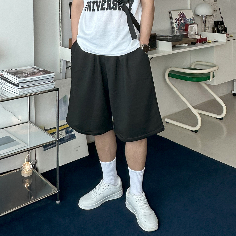 남자 반바지 트레이닝 밴딩 버뮤다 팬츠 남자버뮤다반바지 - 상세 이미지 2