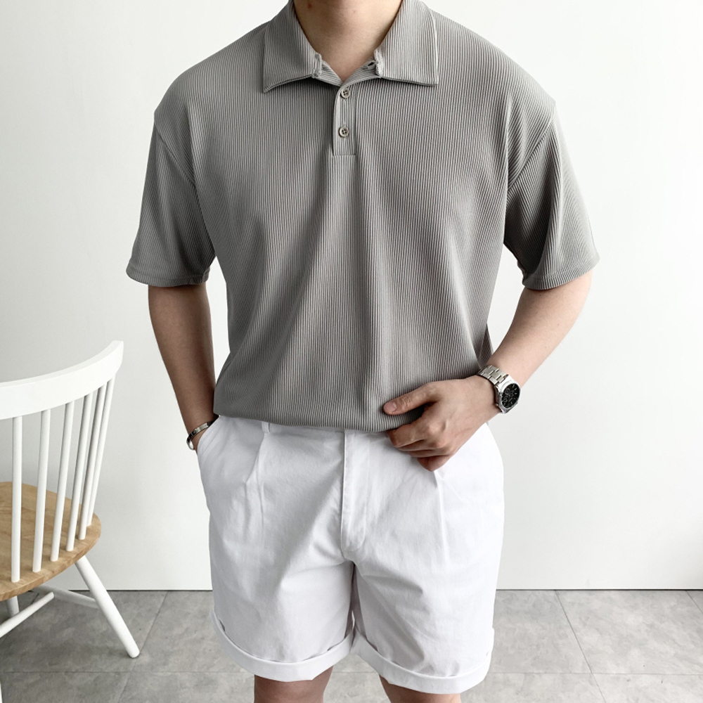 냉감 아이스 여름 쿨론 PK 반팔 카라티 기능성 쿨 스판 무지 피케티셔츠 - 상품 이미지