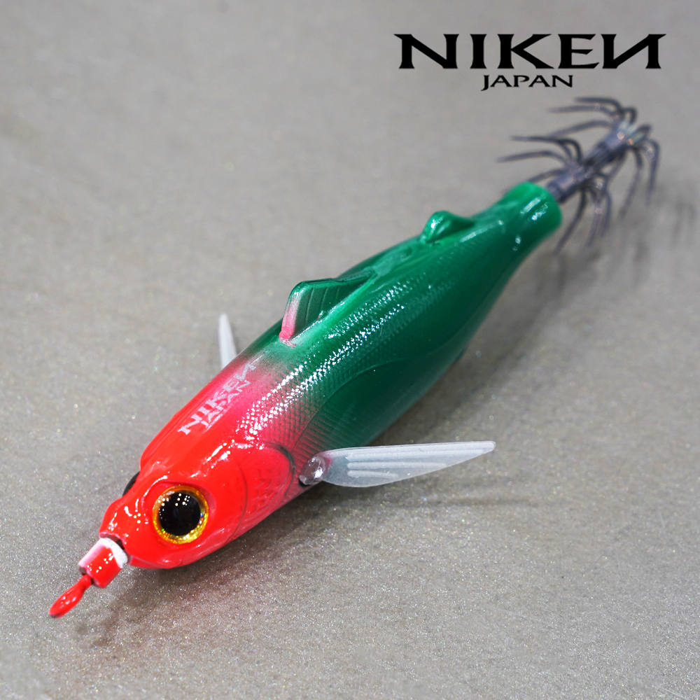 니켄 나래 에기 쭈꾸미 갑오징어 야광 수평 1 레드그린, 75mm - 상품 이미지