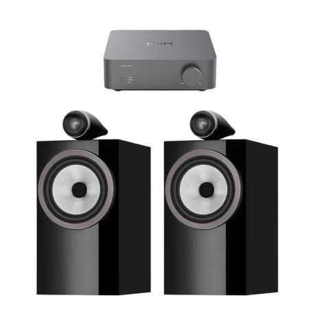 WiiM(윔) Vibelink Amp + B&W 705 S3 오디오 스피커