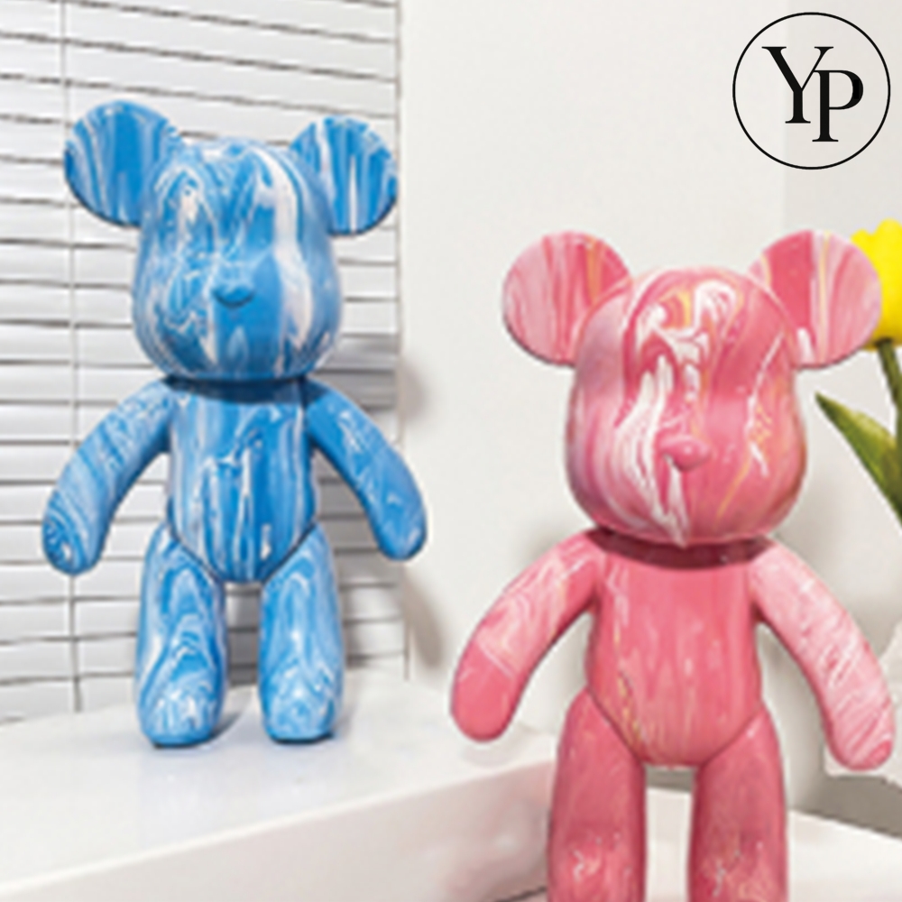 플루이드 아트 아크릴 물감 베어브릭 키링 세트 꾸미기 전문가용 취미생활 인형미술