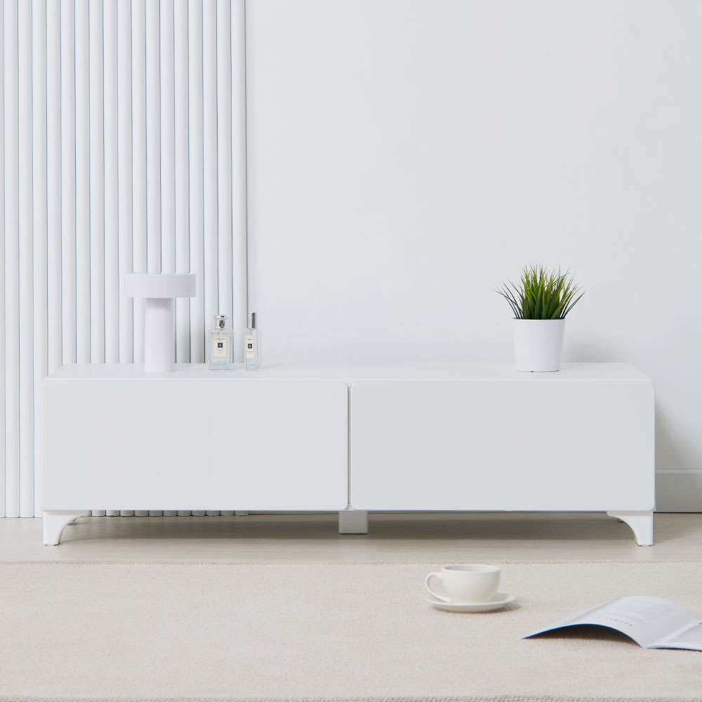 투유 폭좁은 거실장 테이블 슬림 얇은 안방 티비장 1단