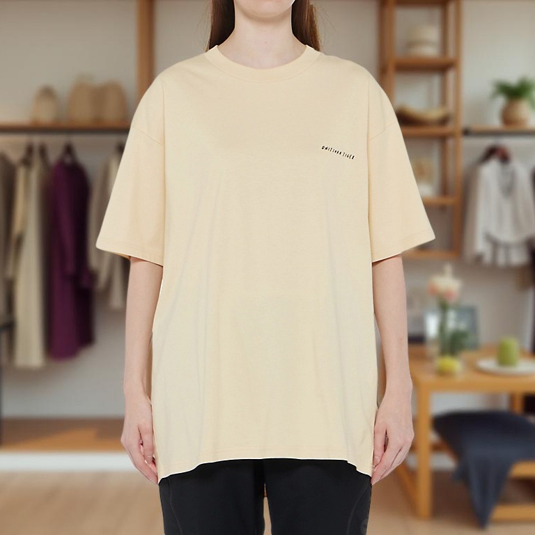 오니츠카타이거 오버사이즈 그래픽 반팔 티셔츠 남여공용 2183B465 - 상세 이미지 2