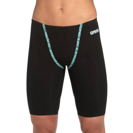[해외]아레나 파워스킨 프리모 5부 테크 수영복 Arena Powerskin Primo Jammer Tech Suit - Black/Teal
