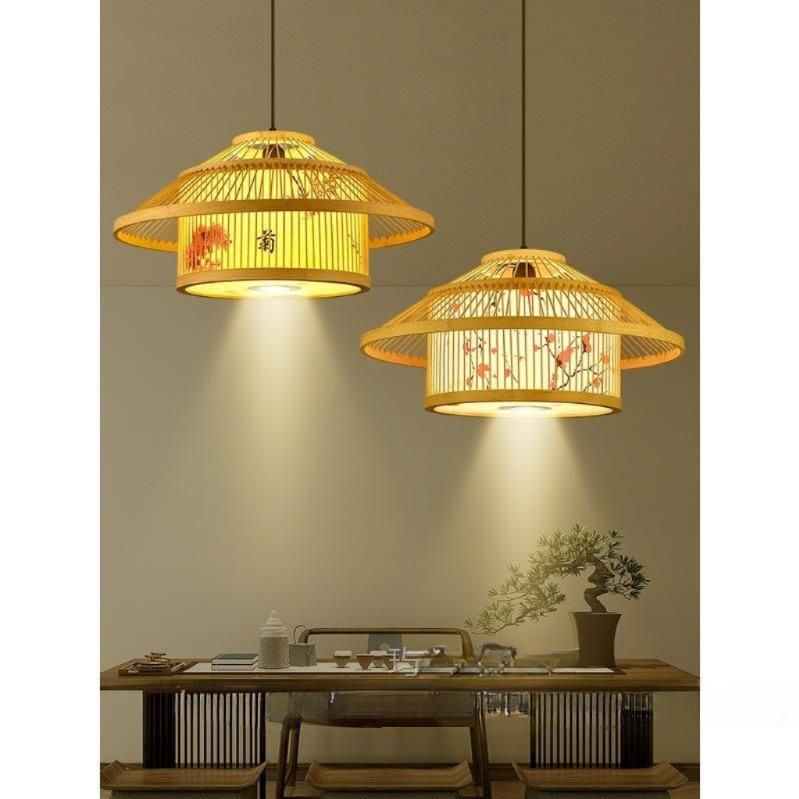 대나무 등불 인테리어조명 초밥집 이자카야 소품 LED등 A형 40cm (스포트라이트 1개) - 상세 이미지 2