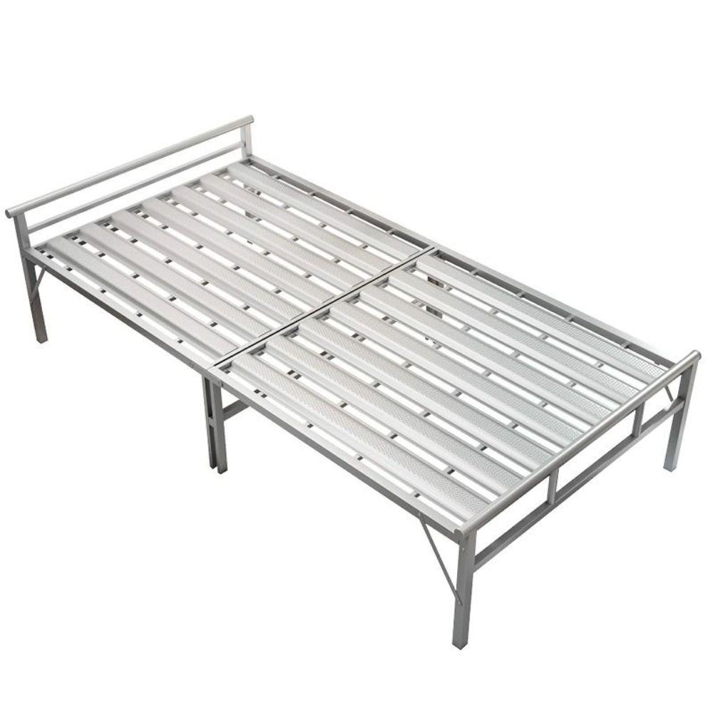 철제 침대프레임 접이식 베드 고시원 기숙사 75x196cm 그레이 - 상품 이미지