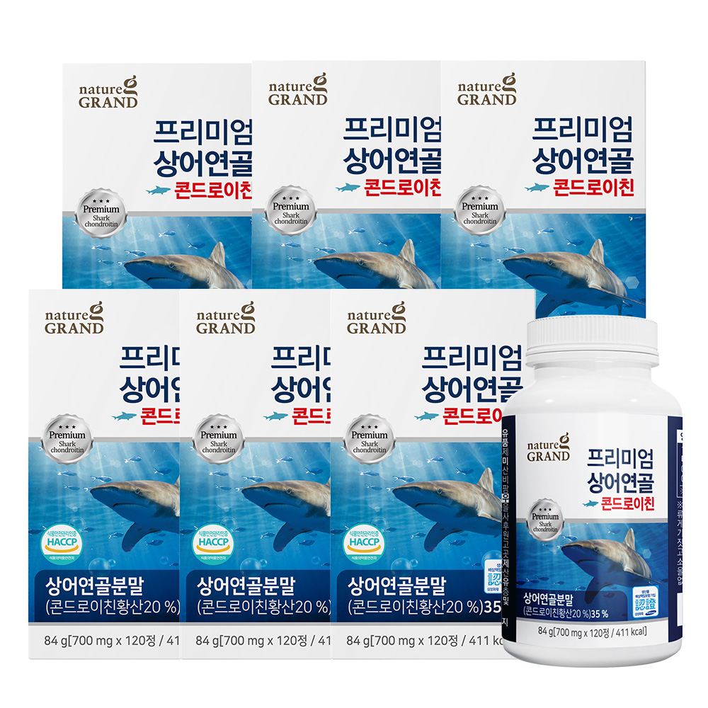 네이처그랜드 미국산 프리미엄 상어연골 콘드로이친 120정 6박스 12개월분 - 메인 이미지
