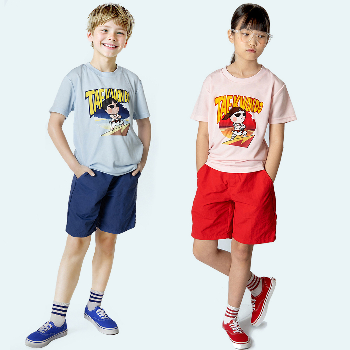 모란즈 태권키즈 쿨 액티브 여름 상하세트 남아 여아