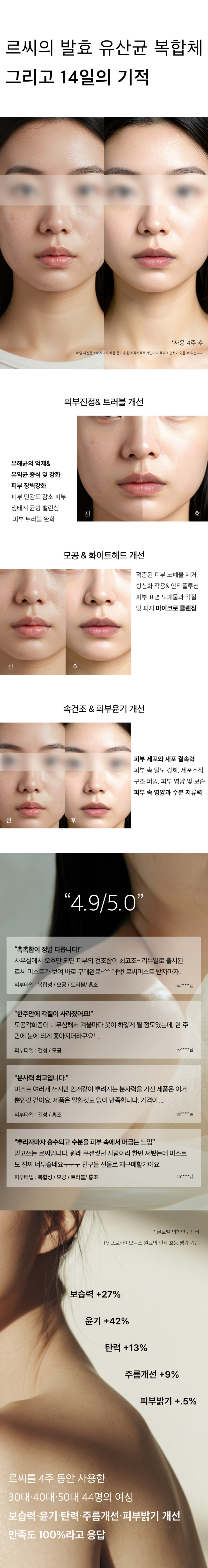 피부강화유산균 르씨 P7 독일산 유산균 장벽 속보습 세럼미스트 저속노화 채우는세럼 80ml, 1개 - 상세 이미지 5