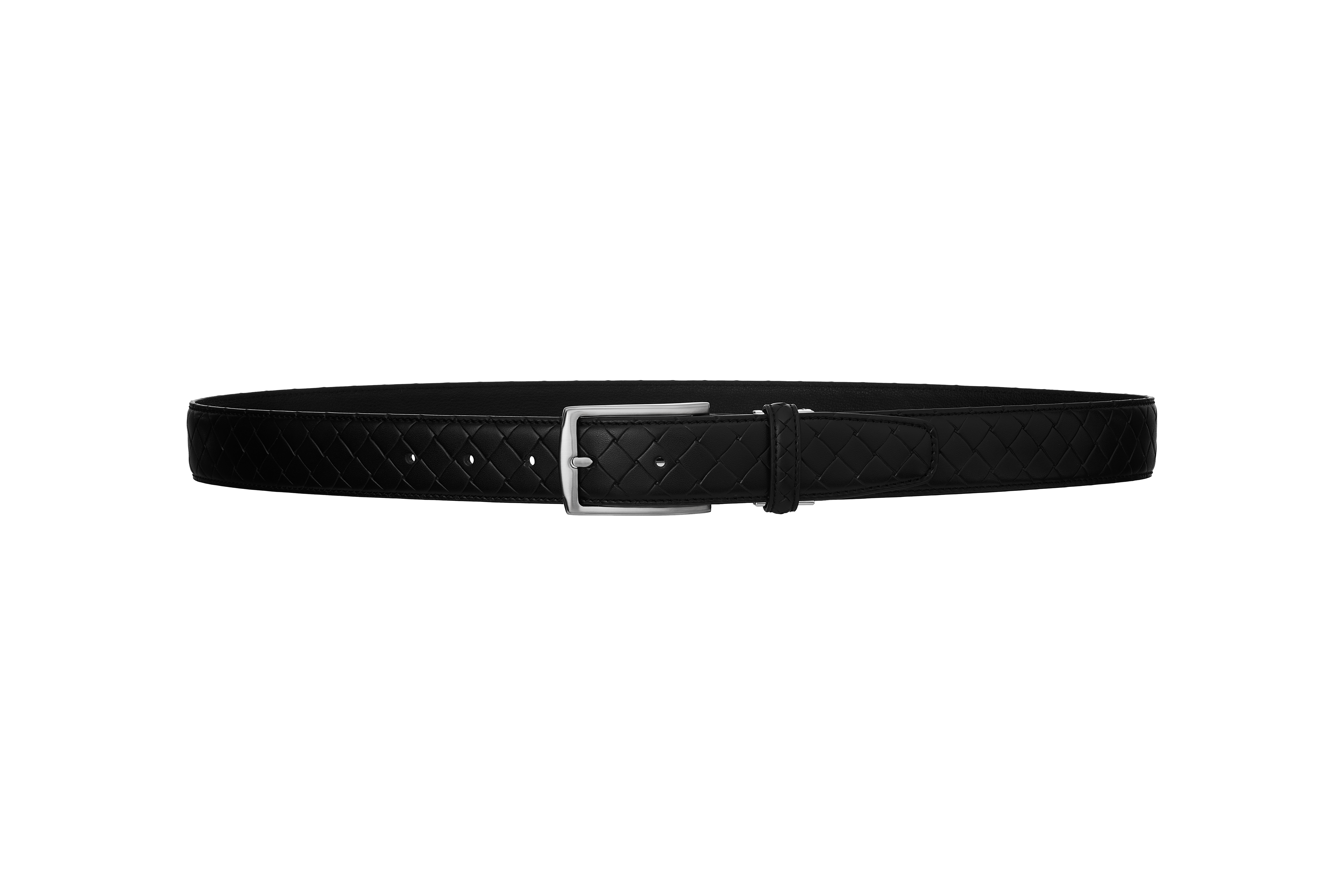 남성 소가죽 32mm 34mm 격자무늬 가죽 벨트 2 type