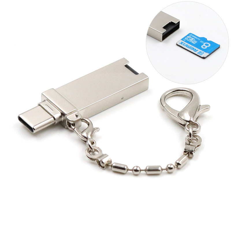 MicroSD카드 리더기 C타입 TF카드 마이크로 USB-A C 포트 2in1 연결 - 상세 이미지 2