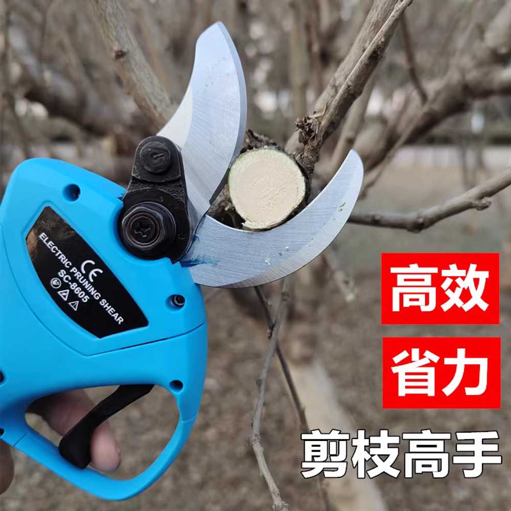 전동 전정 가위 충전식 공구 전지 나뭇가지 고지 정원 2.5cm 이미지 6