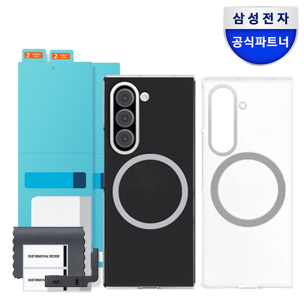 삼성 정품 마그넷 맥세이프 형 케이스 커버 투명, 갤럭시Z 폴드7