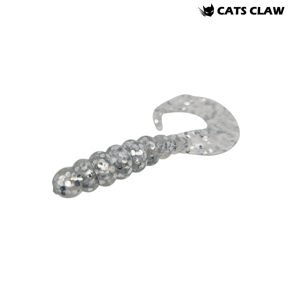 캣츠크로우 K그럽 쏘가리웜 004 실버, 5cm(2인치) - 메인 이미지