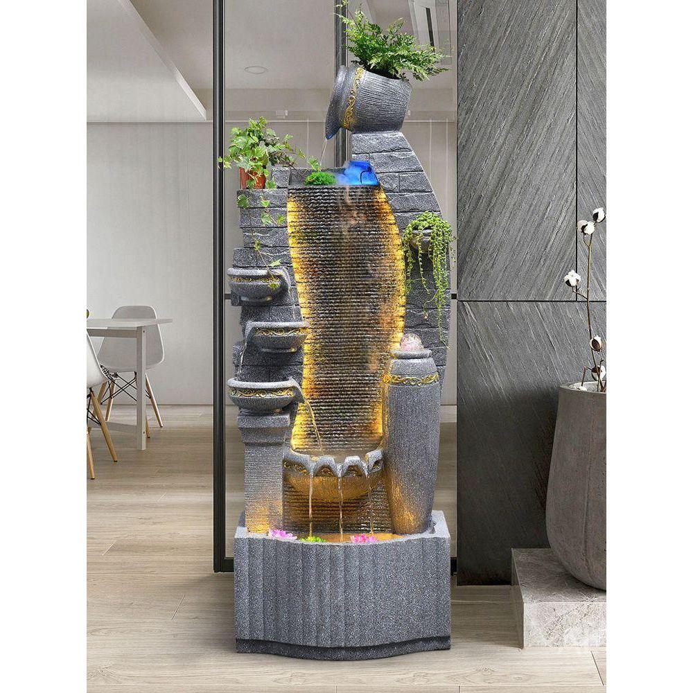 실내 분수대 조경 시설물 LED 인테리어 대형 실내분수 7873 고정식 126CM - 상세 이미지 2