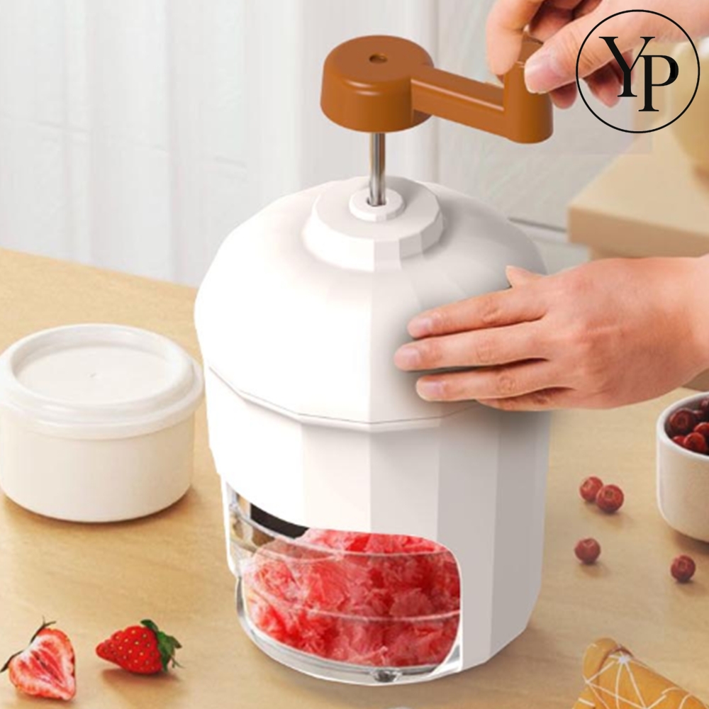 가정용 수동 빙수기계 얼음 분쇄기 팥빙수 슬러시 아이들 여름 간식 캠핑용 빙수기