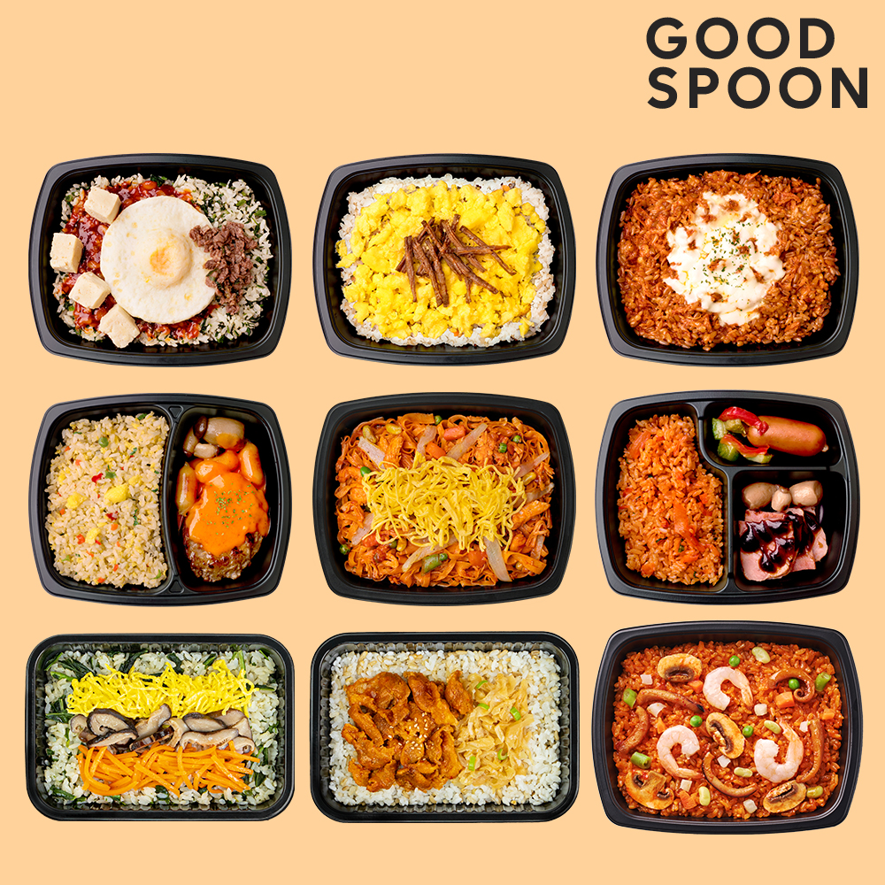 굿스푼 저당 도시락 9종 9팩 간헐적 단식 식단 1일 2식 칼로리 관리 음식 잡곡 곤약밥 건강 반찬 도시락