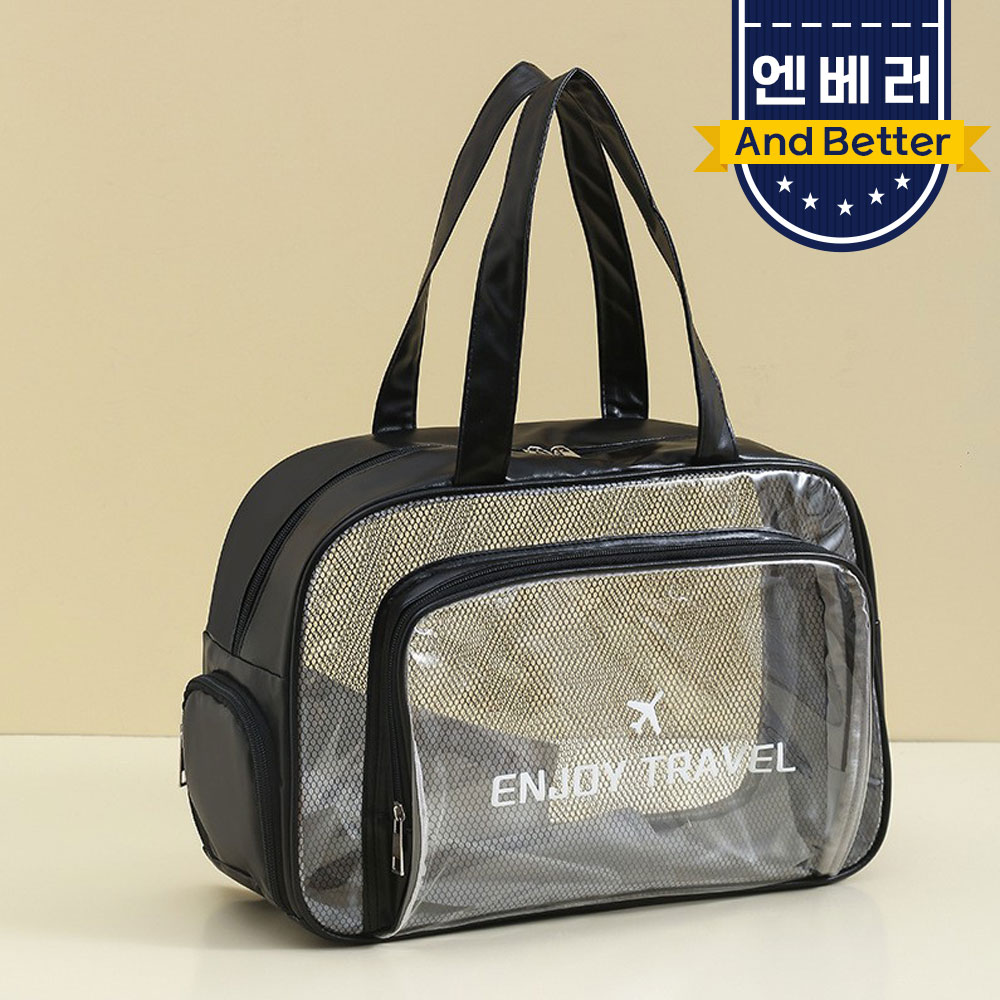 투명비치백 PVC 수영 목욕 방수가방 엔조이 - 상세 이미지 4