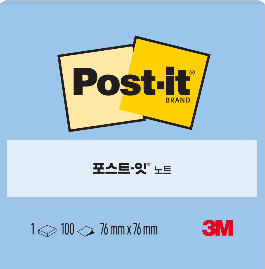 3M 포스트잇 정사각 654 100매 - 상세 이미지 2