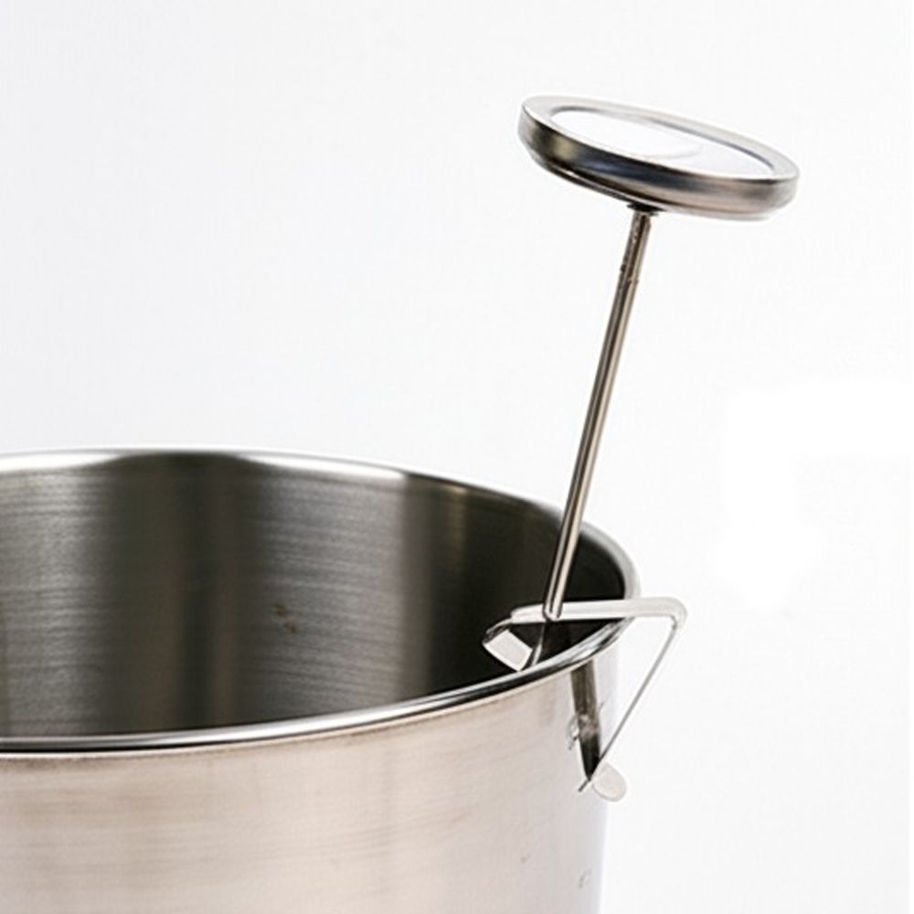 아날로그 클립형 탐침 온도계 스팀피쳐 핸드드립 커피 실버 제품 이미지