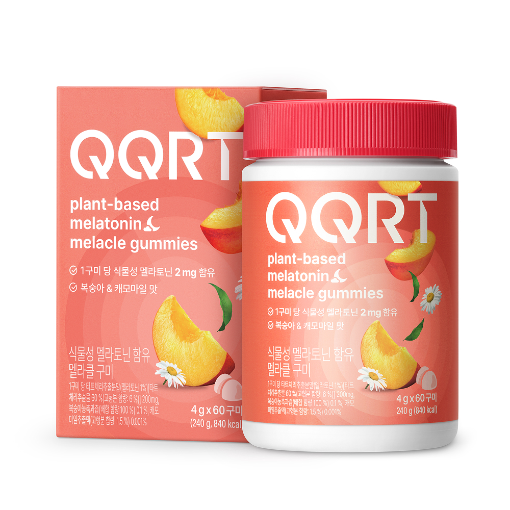 QQRT 식물성 멜라토닌 2mg 효과 젤리 미국 멜라토닌 복숭아맛 멜라클구미 60정 3박스 - 상세 이미지 5