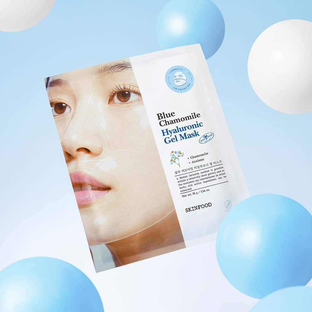 [스킨푸드][블루시트마스크5매증정] 블루 캐모마일 히알루로닉 하이드로겔 마스크팩 5매_38g - 상세 이미지 2