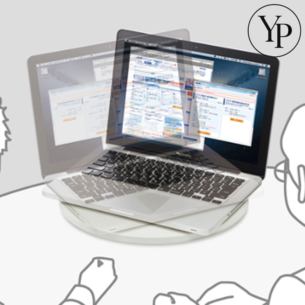 모니터 회전 스탠드 노트북 컴퓨터 회전판 브래킷 사무용 미끄럼방지 패드 - 상품 이미지