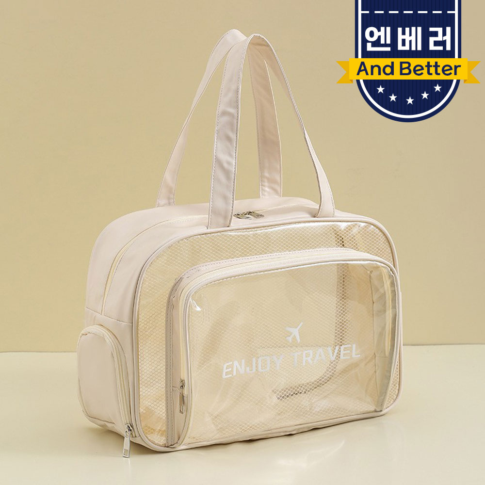 투명비치백 PVC 수영 목욕 방수가방 엔조이 - 상세 이미지 3