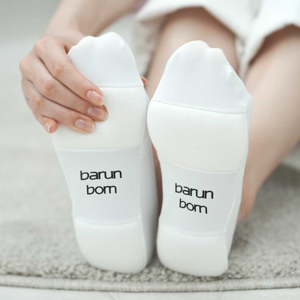 바른본 족저근막염 양말 하프쿠션 5켤레 세트 임산부 주부 발통증 - 상품 이미지