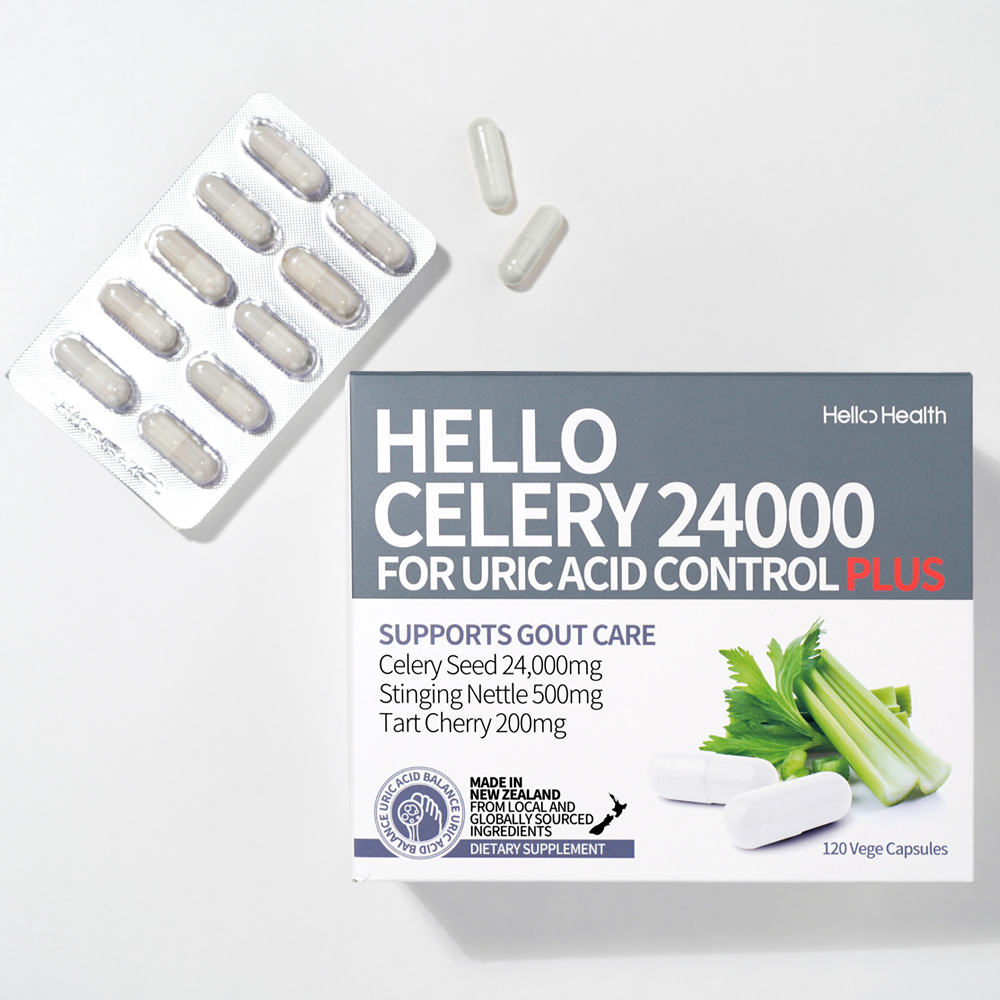 헬로헬스 요산 유릭애시드 컨트롤 셀러리 24000 120캡슐 uricacid 샐러리 타트체리 이미지 7