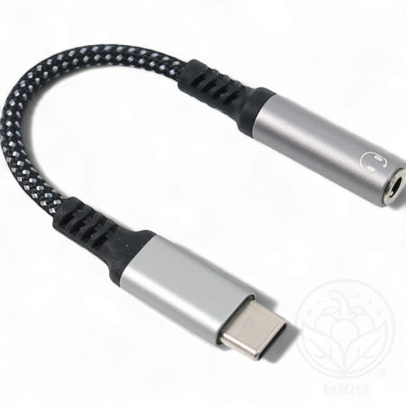 봄봄이네 협력사 파샐리 USB-C이어폰젠더 고급형이어폰젠더 USB C타입 3.5mm 실버