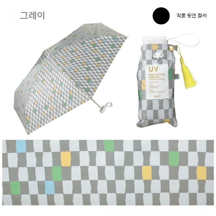 Wpc 오마모리 부적 플라워패턴 접이식 양산 차광 양우산 일본양산 UV차단 색소폰 - 상세 이미지 2