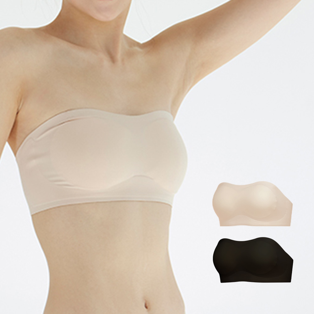 슬림9 편해브라 오프숄더 심리스 웨딩브라 오프숄더룩 동남아룩 2일팩