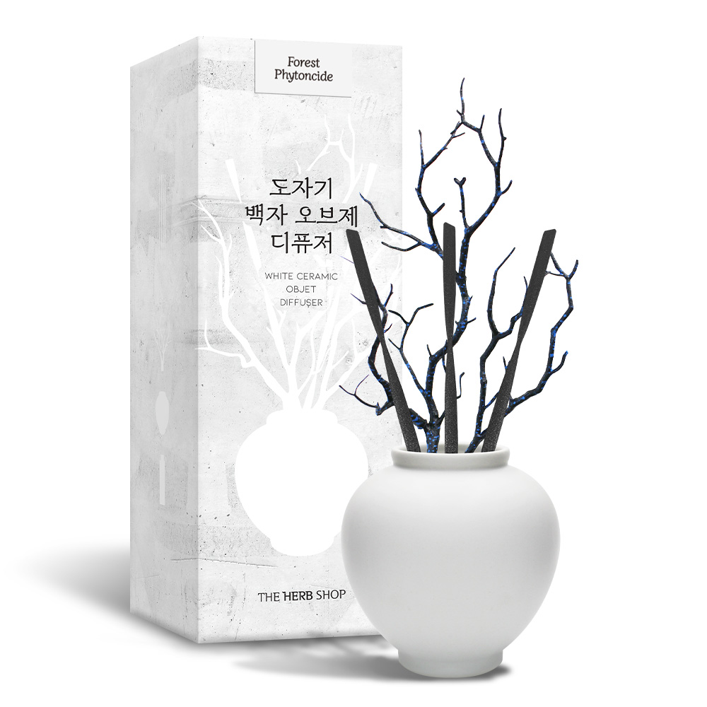더허브샵 도자기 백자 오브제 디퓨저 - 상품 이미지