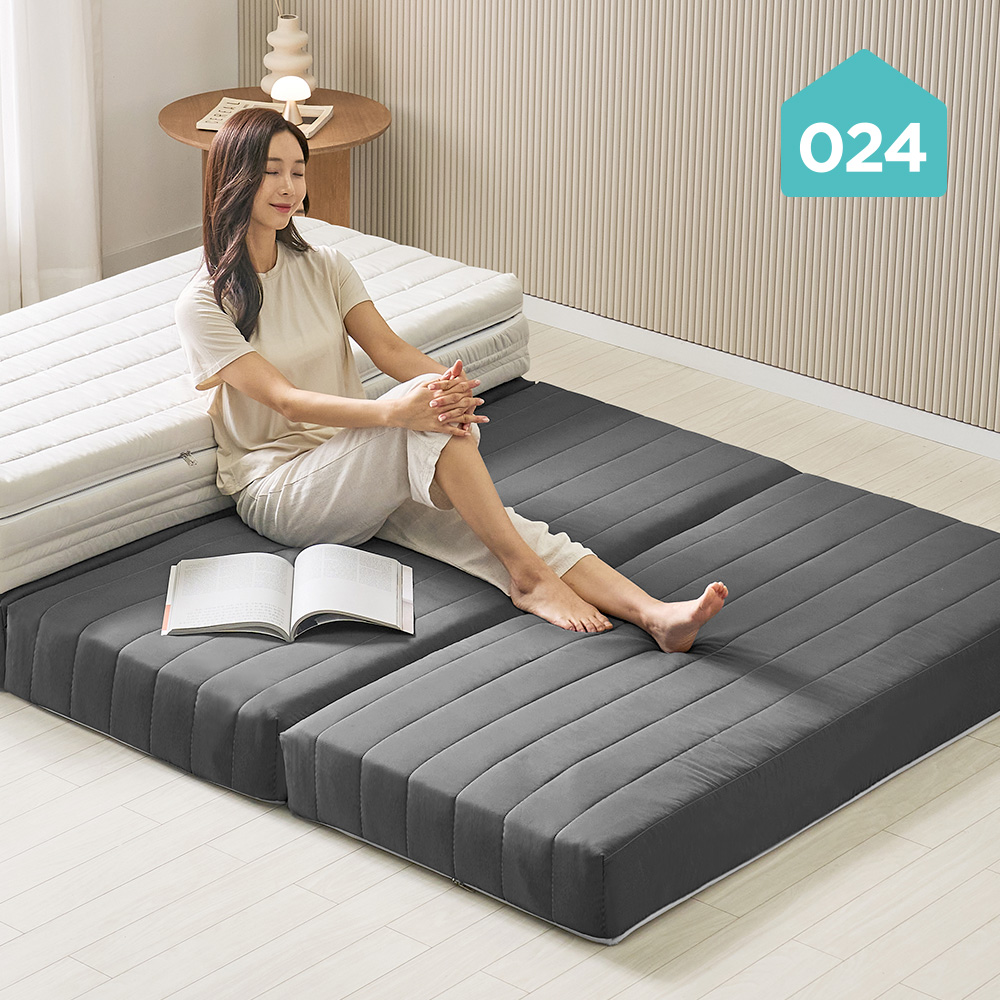 024홈 국민토퍼 3단 접이식 매트리스 단단한 16cm 멀티싱글