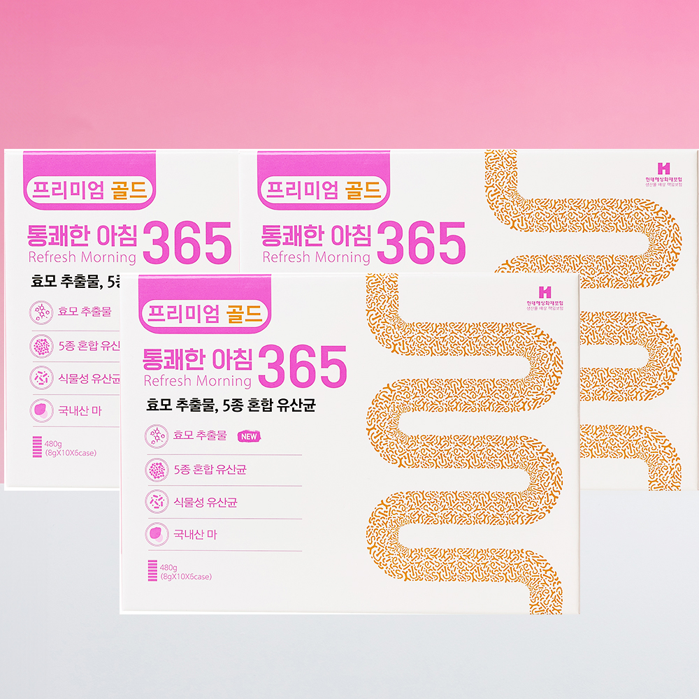 [본품 3박스] 통쾌한 아침 365 차전자피 차전차피 차전자 180포, 1개 - 상품 이미지