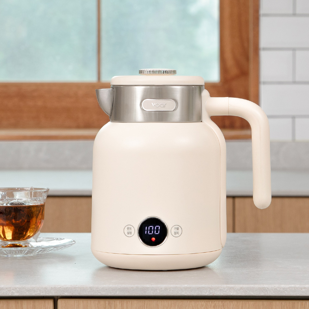 보아르 다이닝온 전기포트 온도조절 보온 커피포트 1.5L 분유 대용량 주전자 316 올스텐