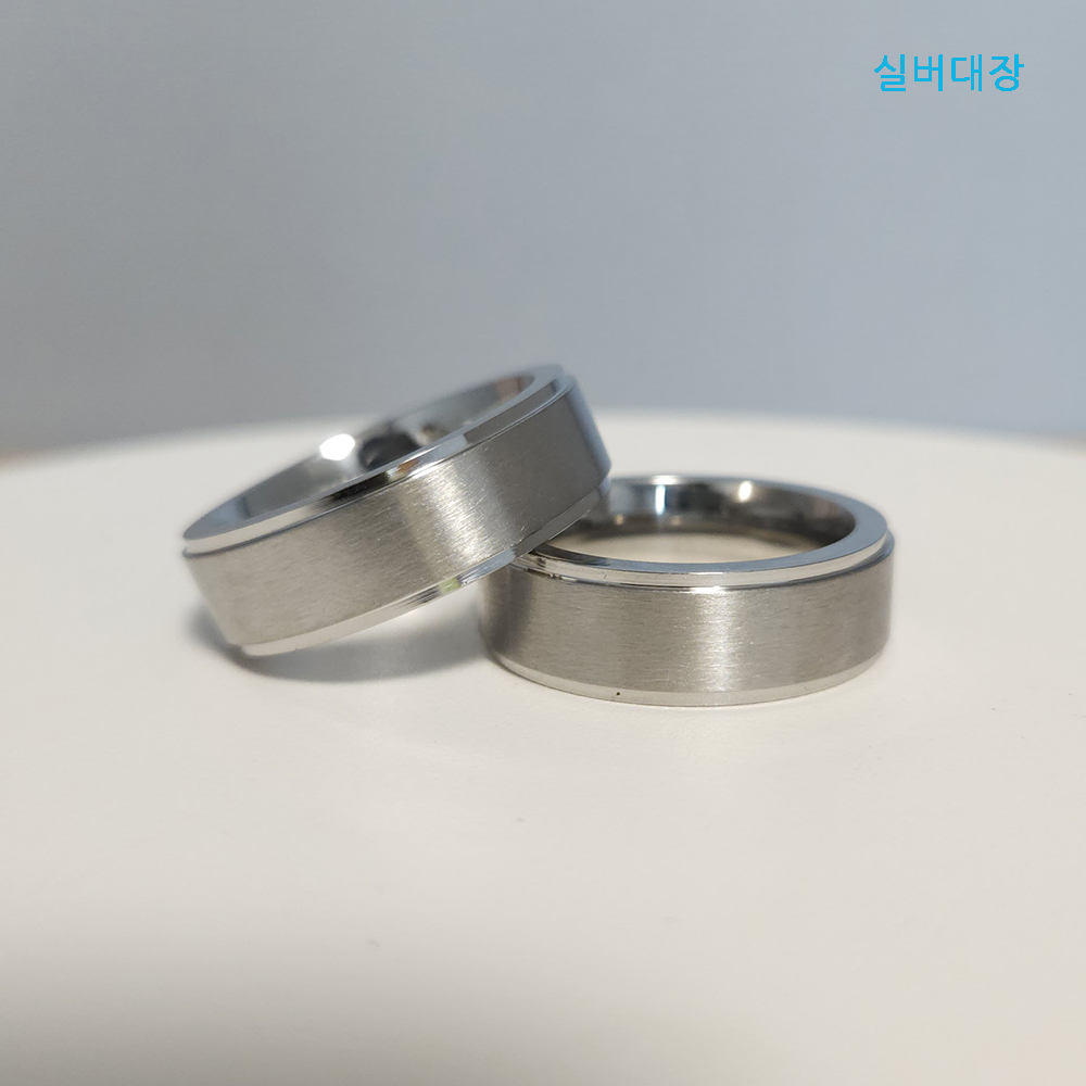써지컬 스틸 볼드 묵직한 남성 패션 선물 링 민자 반지 - 상세 이미지 5
