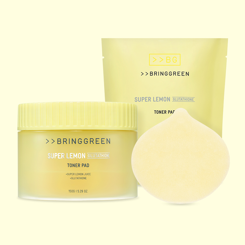 브링그린 슈퍼레몬 글루타치온 토너패드 90매+90매 리필기획 제품 이미지
