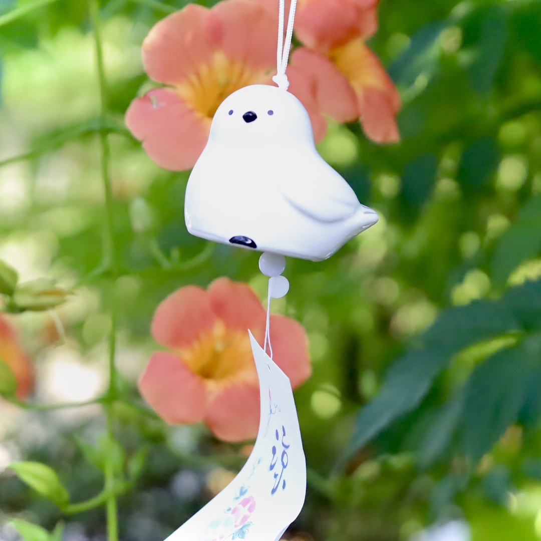 일본 도자기 섬오목눈이 시마에나가 후우링 풍경 새모양 귀여운 감성소품