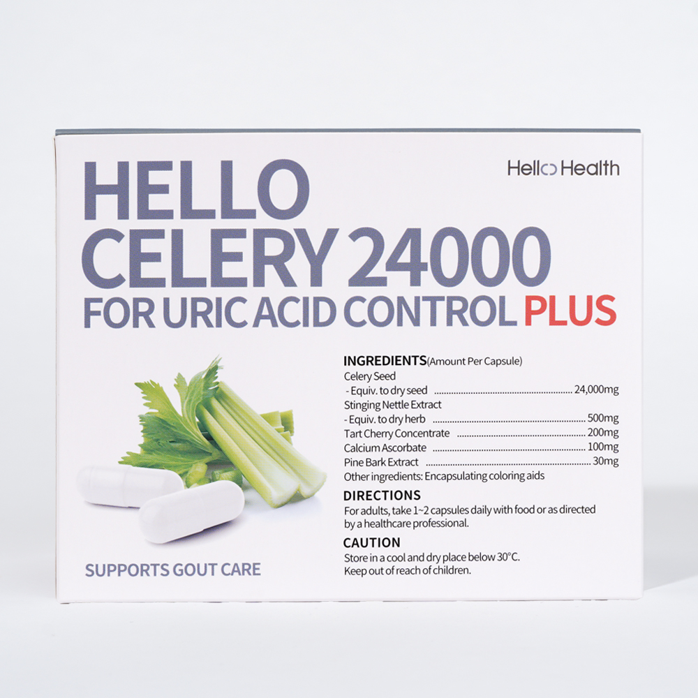 헬로헬스 요산 유릭애시드 컨트롤 셀러리 24000 120캡슐 uricacid 샐러리 타트체리 이미지 8