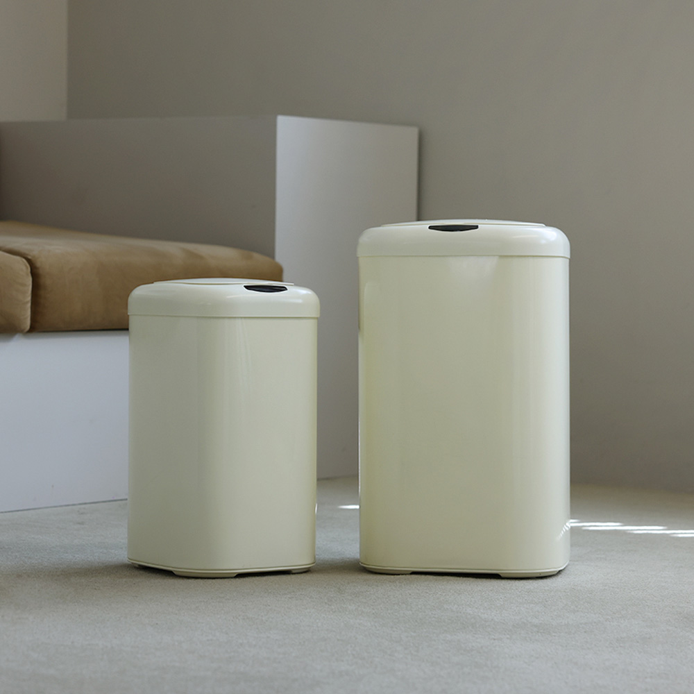 LVAI 슈잼 센서 휴지통 30L, 화이트 - 상세 이미지 2