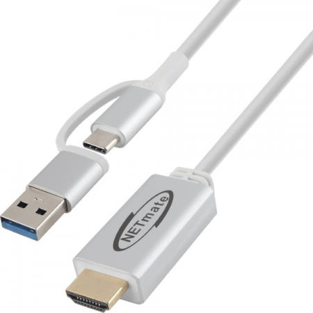 강원전자 넷메이트 NM-VR10W USB3.0 NVR/DVR 스마트폰 출력케이블 1m (화이트)