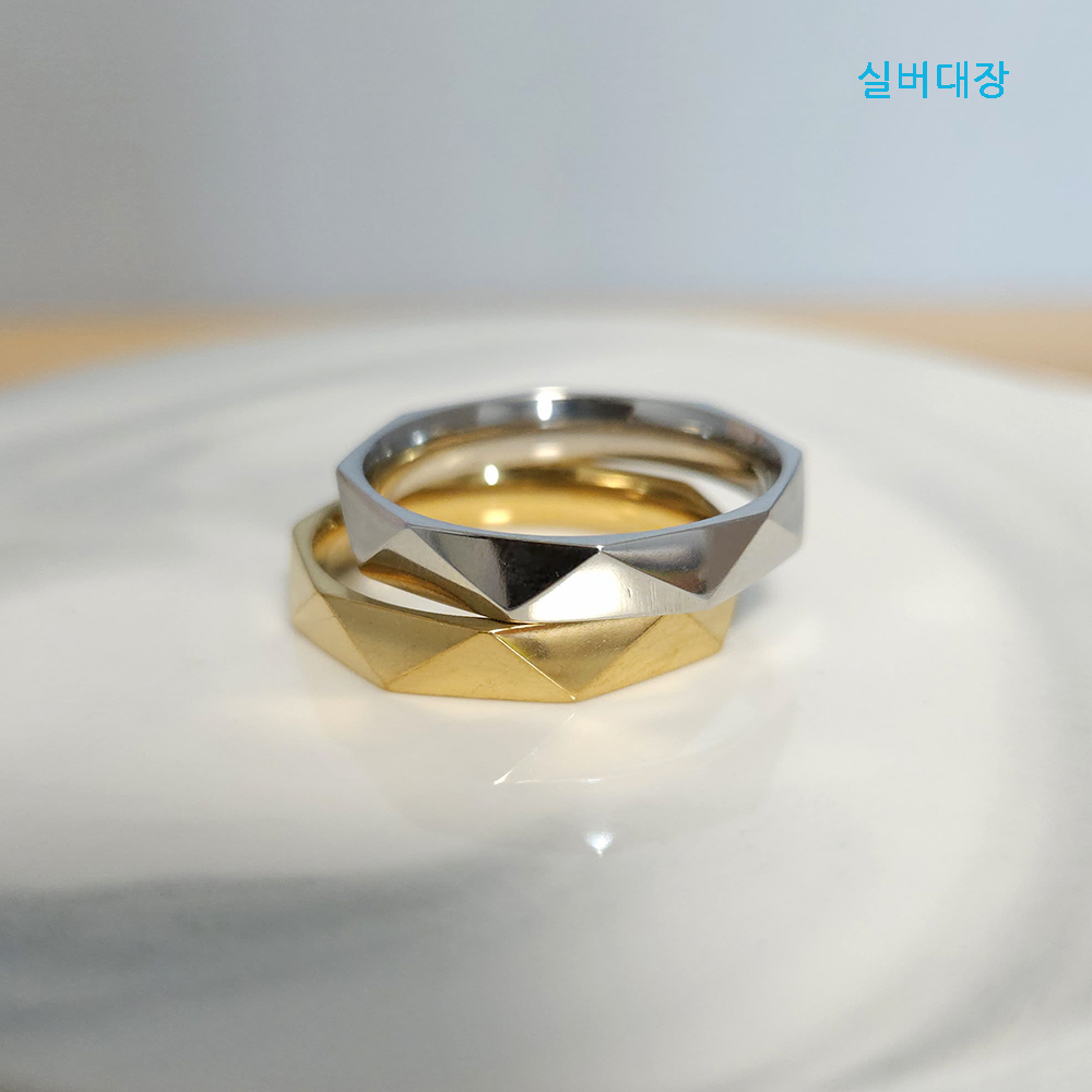 써지컬 스틸 커플 우정 패션 데일리 레이어드 링 베이직 반지 - 상세 이미지 5