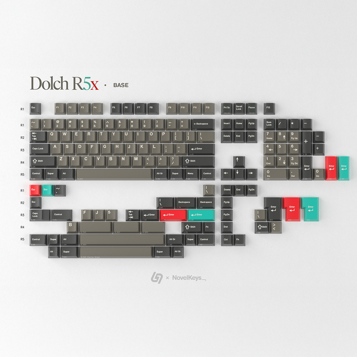 [N 배송] GMK CYL DOLCH R5X 베이스킷 키캡 - 상품 이미지