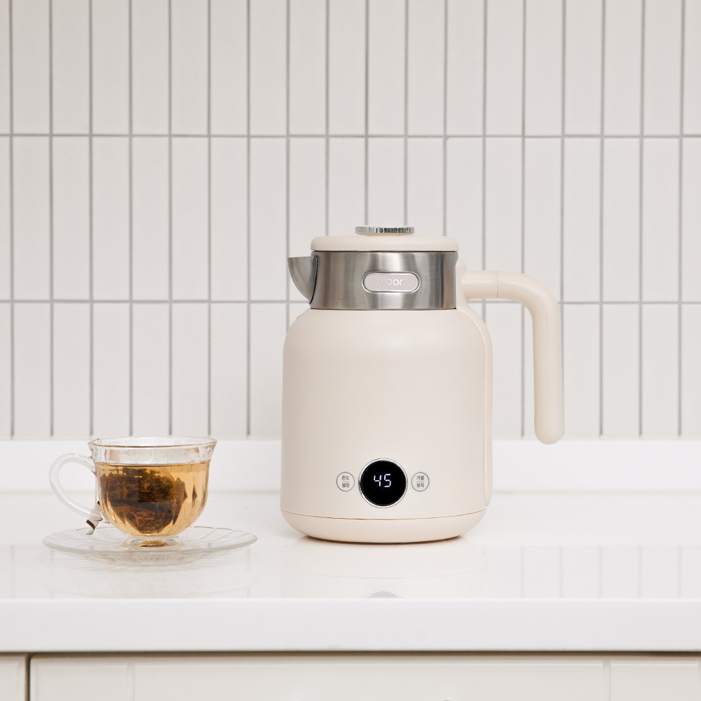 보아르 다이닝온 온도조절 전기포트 1.5L 올스텐 316 보온 커피포트 분유 대용량 주전자