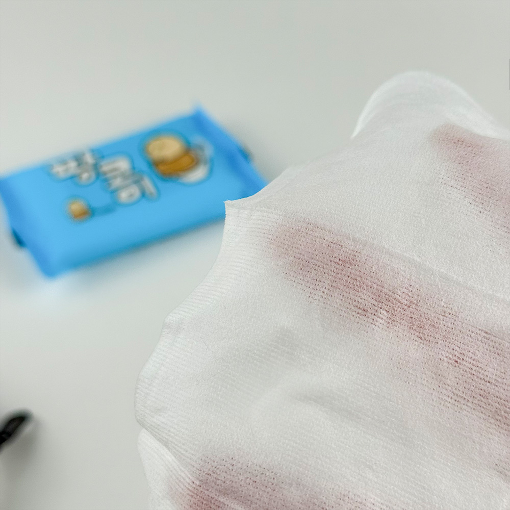 티슈도리 땅콩이 미니 비데 물티슈 10매 10팩 휴대용 포켓 여행용 비데 물티슈